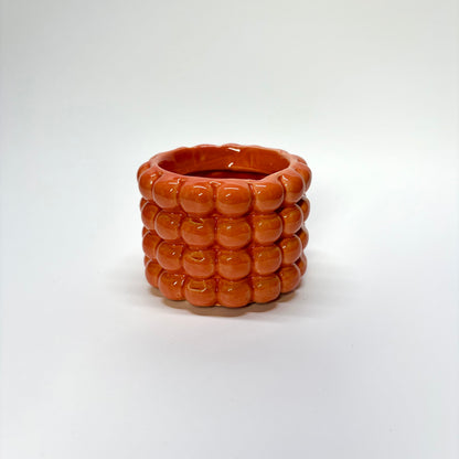 Pot bulles céramique 6,5cm - Orange