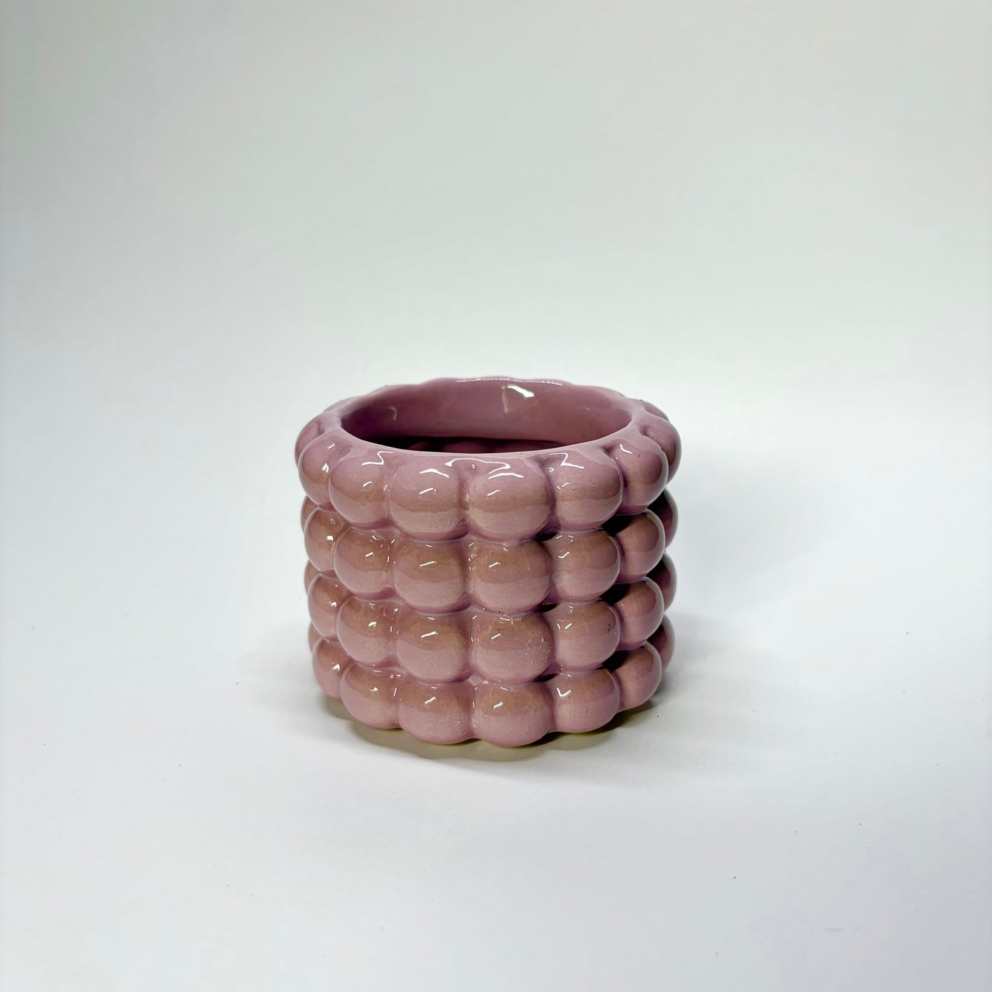 Pot bulles céramique 6,5cm - Rose