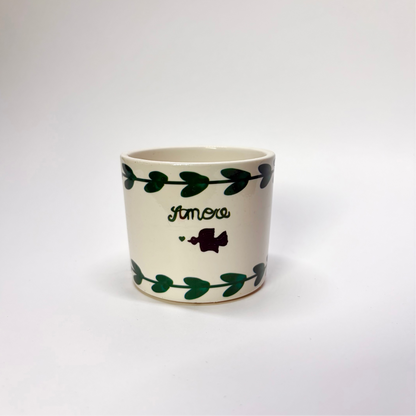 Pot Amore céramique 6cm - Vert