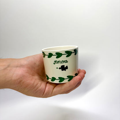 Pot Amore céramique 6cm - Vert
