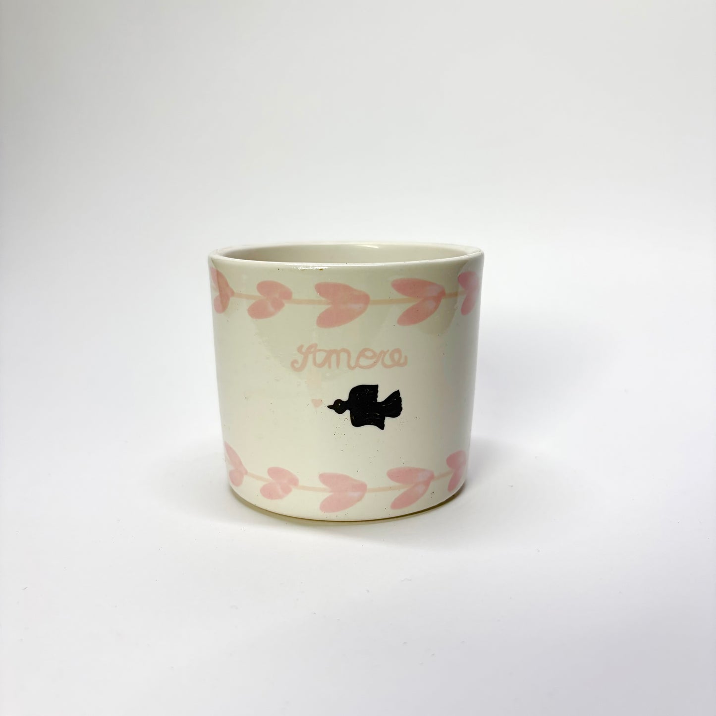 Pot Amore céramique 6cm - Rose