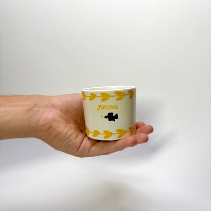 Pot Amore céramique 6cm - Jaune