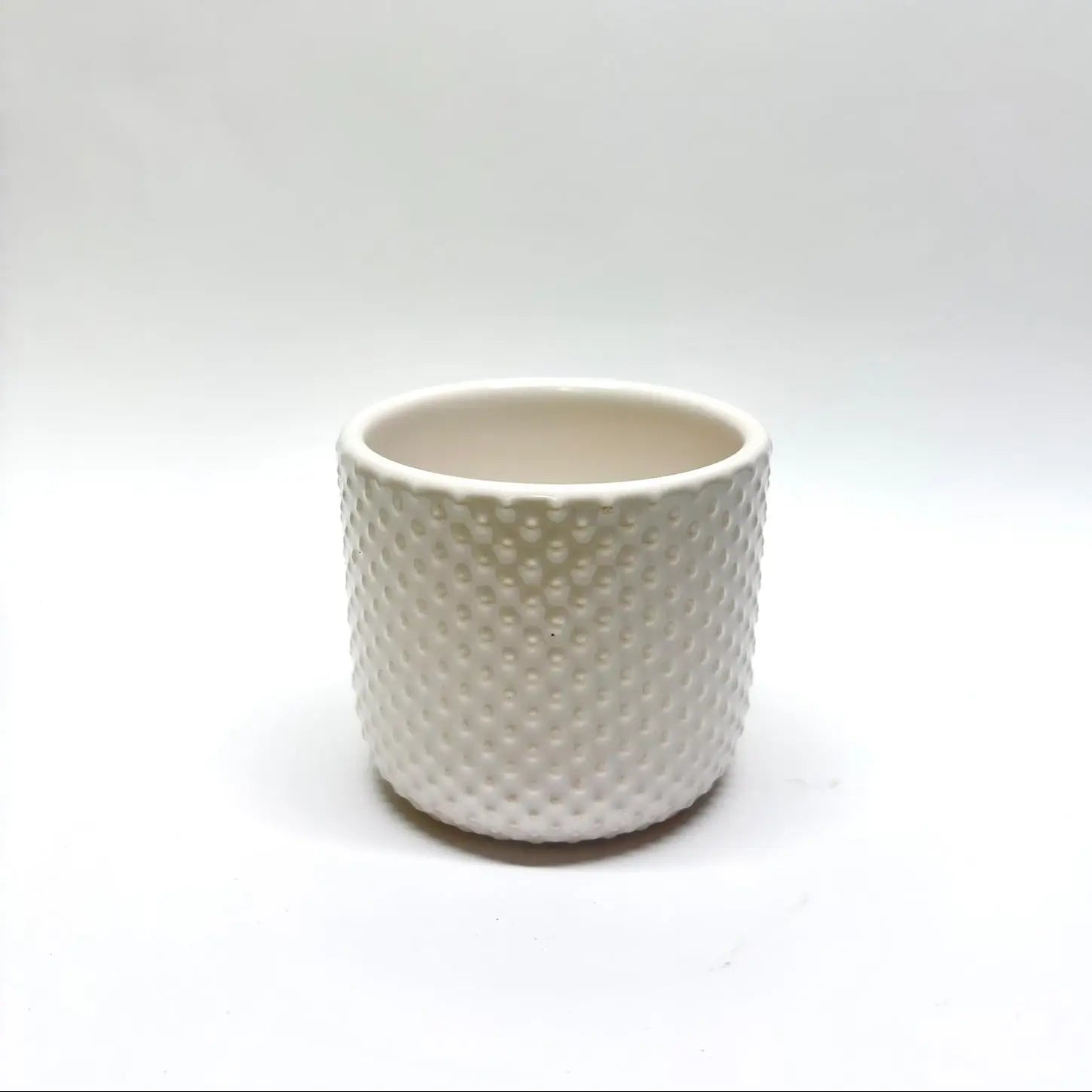 Pot blanc céramique 6,5cm - Havre Vert