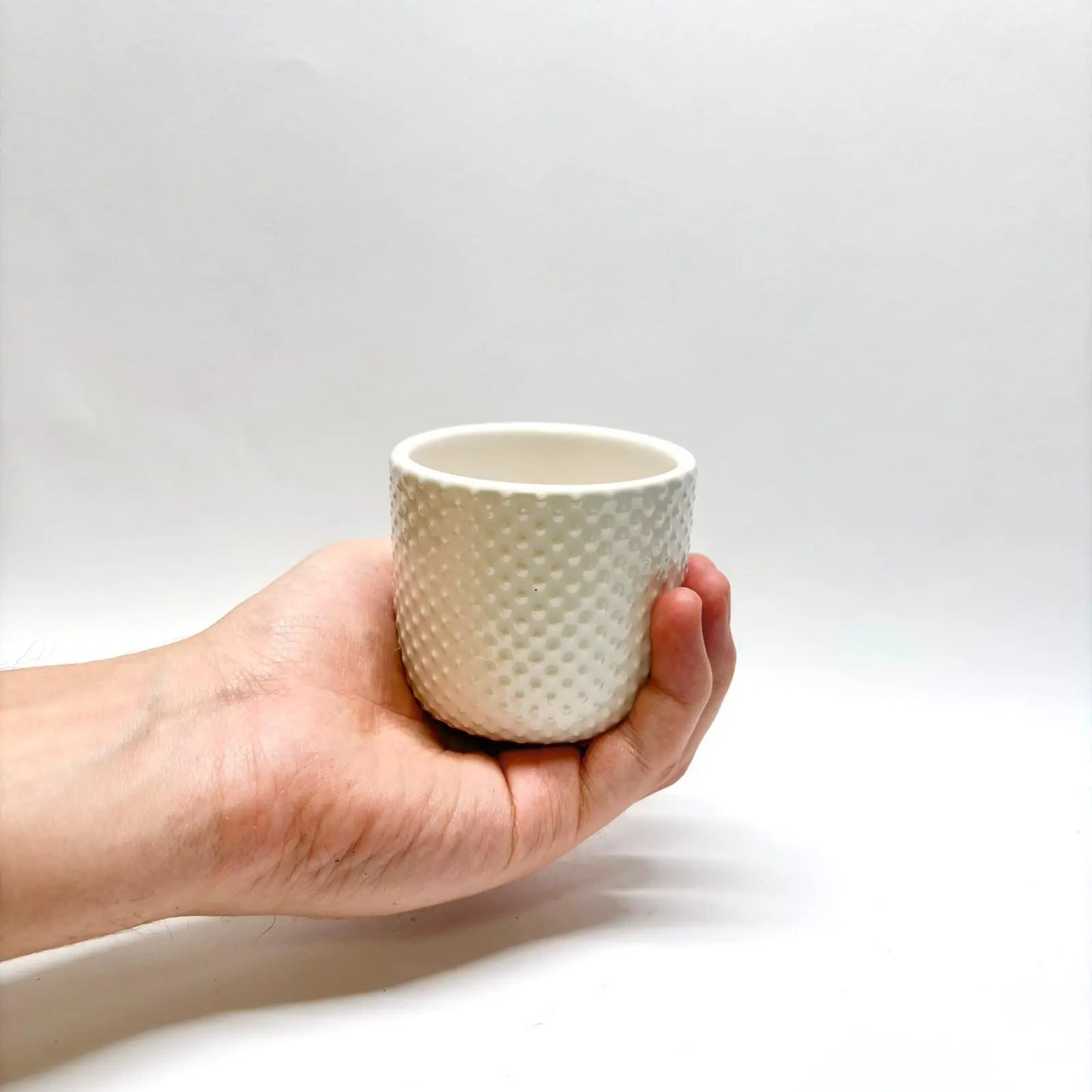 Pot blanc céramique 6,5cm - Havre Vert